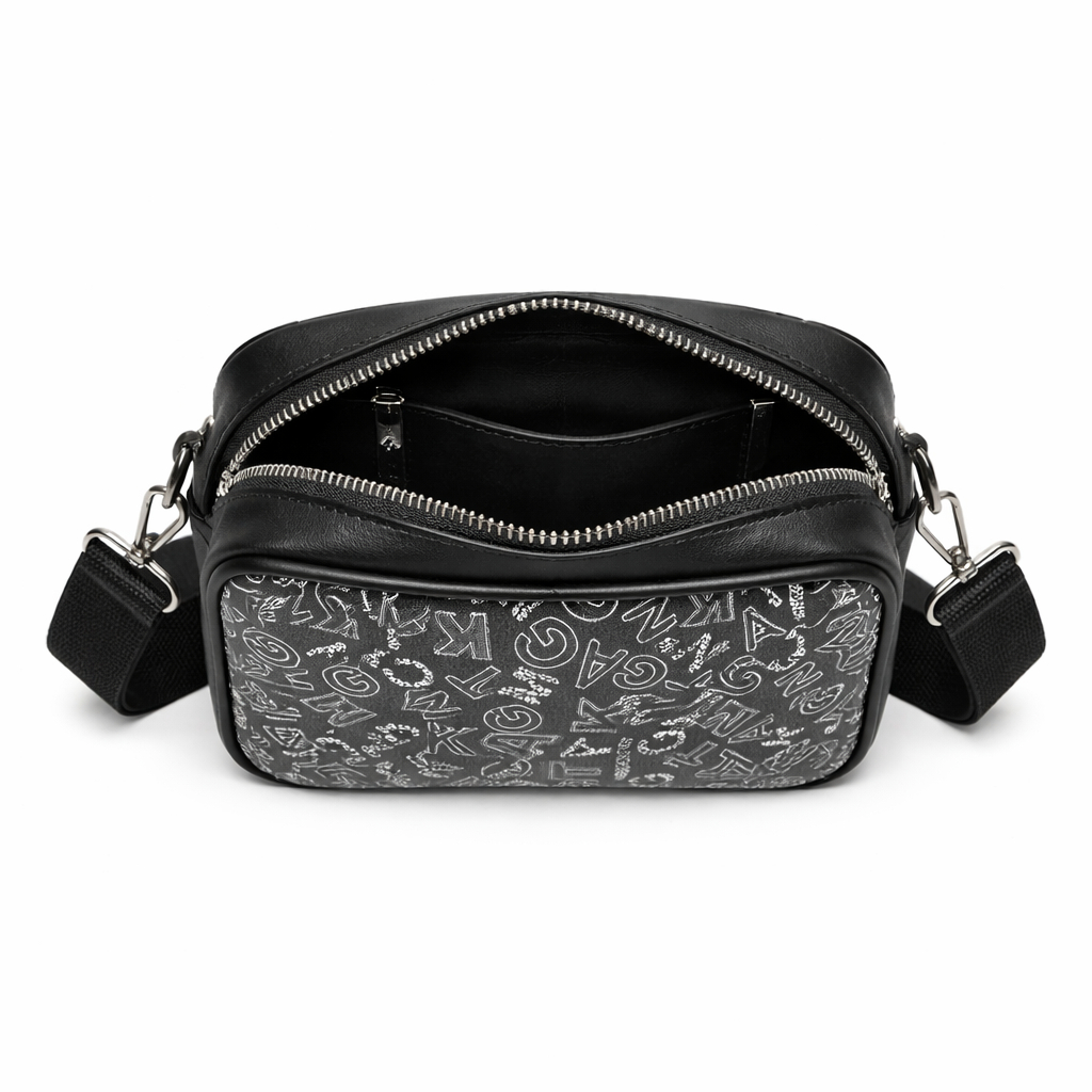 Quality Letter Pattern Compact Crossbody Bag